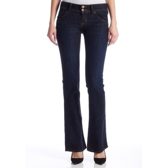 Hudson Jeans Denim - Hudson Signature Boot Cut in Dark Blue Wash 25